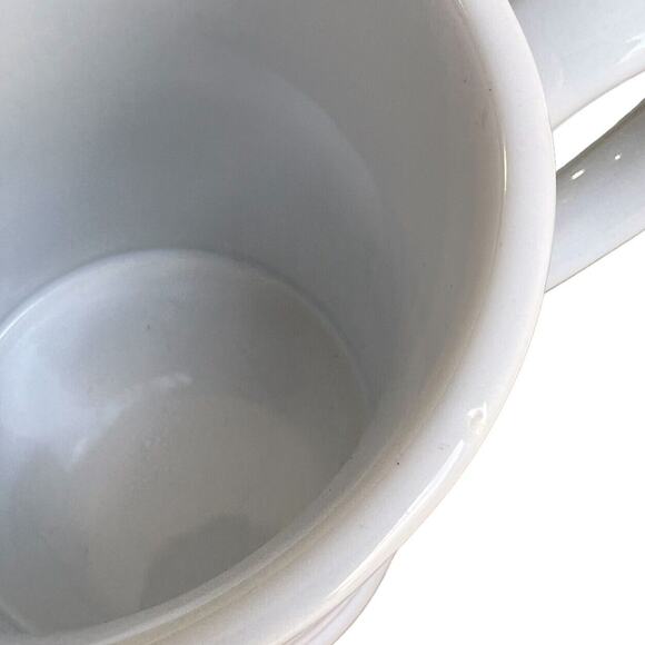 Pier 1 Monogram 'R' Large Mug White Gold Chrome Glam Coffee Gift Desk Pen Holder - Picture 10 of 10